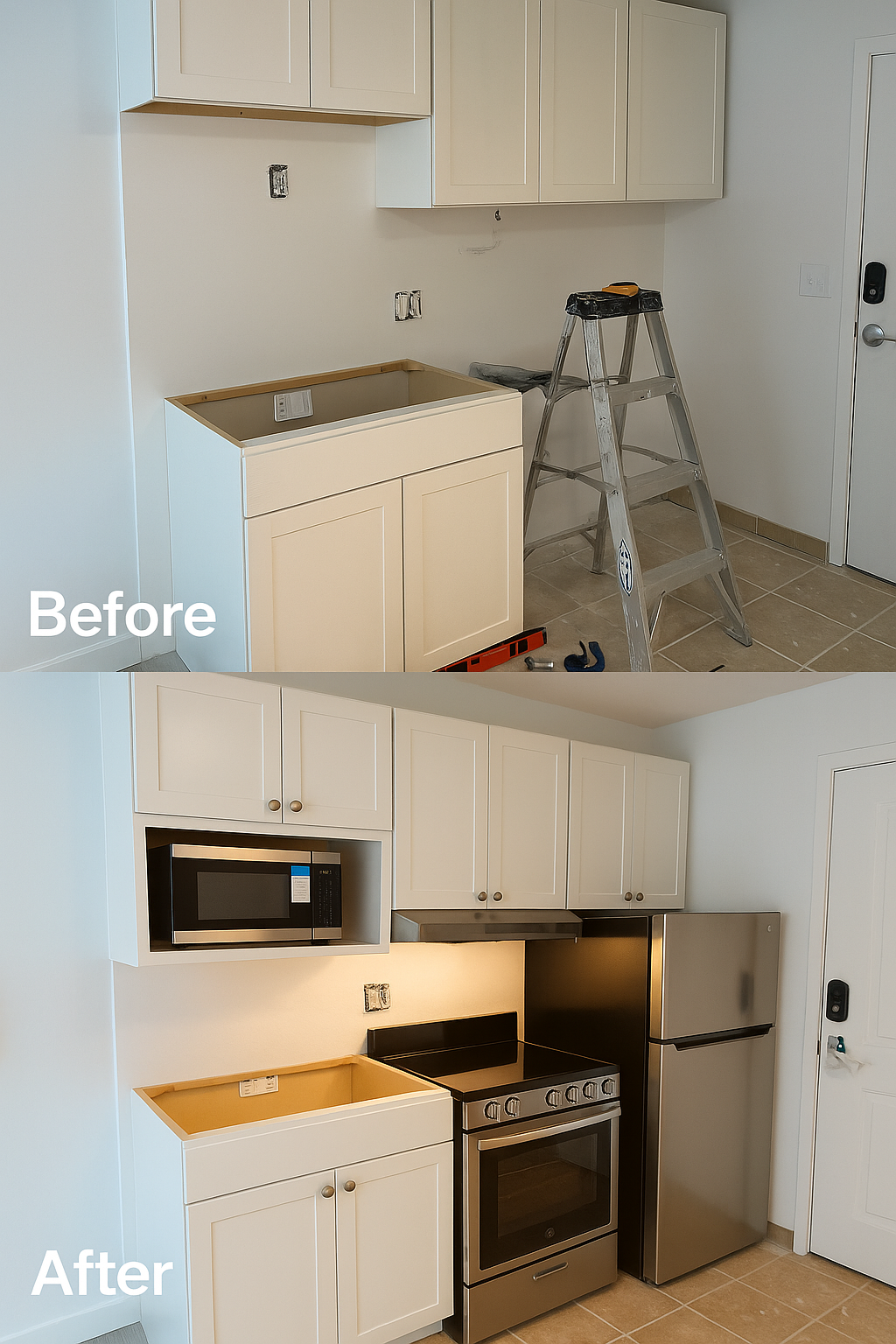 Kitchen cabinets and trim